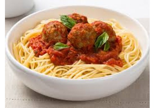 Spaghettinis aux boulettes de viande